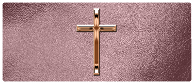 DNSEMP-L-510-BZ-SH-OR Bronze Single Cross Shimmer Orchid